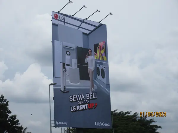 LG LG RentUp billboard in Malaysia
